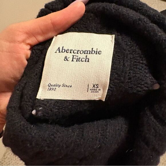 Abercrombie & Fitch Easy Fitting Turtleneck Sweater Dress Black- Size XS - Picture 10 of 10